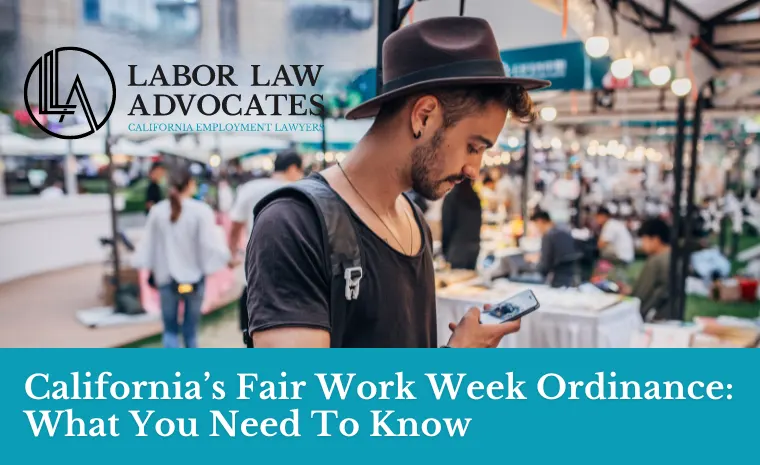 fair work week ordinance california