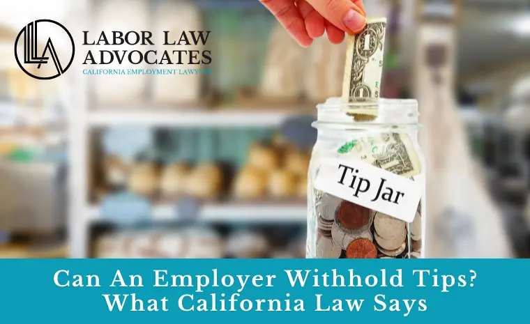 can an employer withhold tips