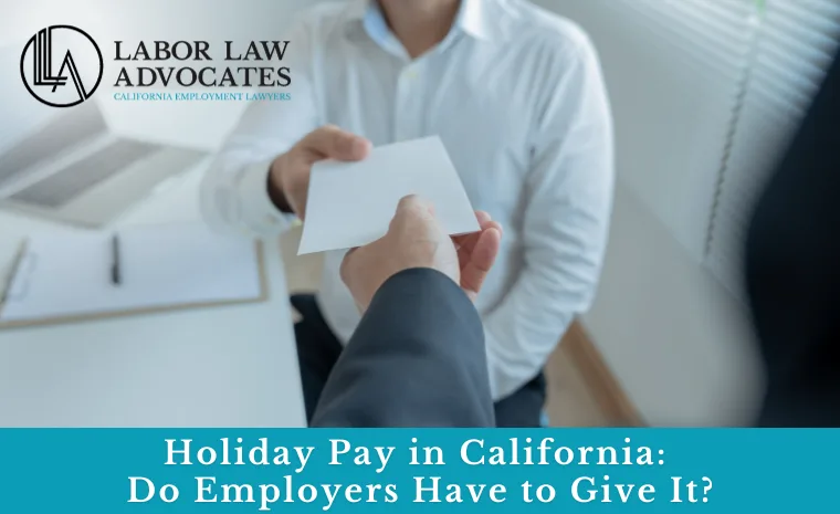 Holiday Pay in California